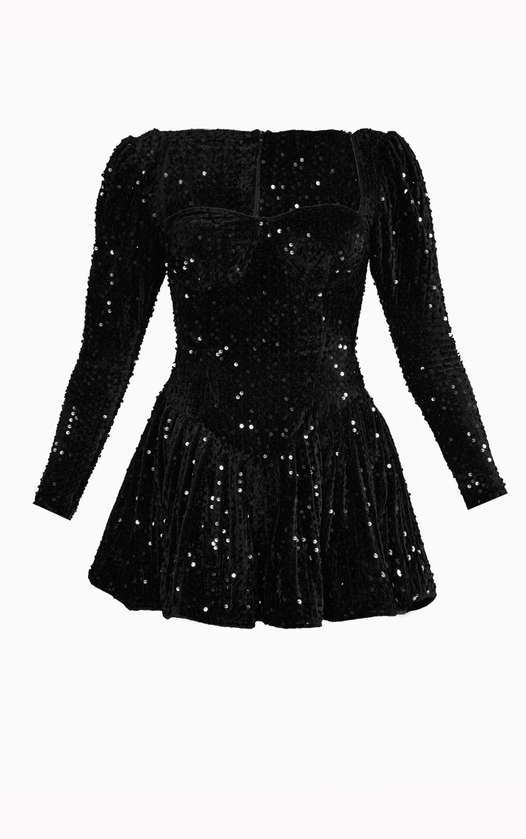 Midnight Glimmer Sequin Playsuit