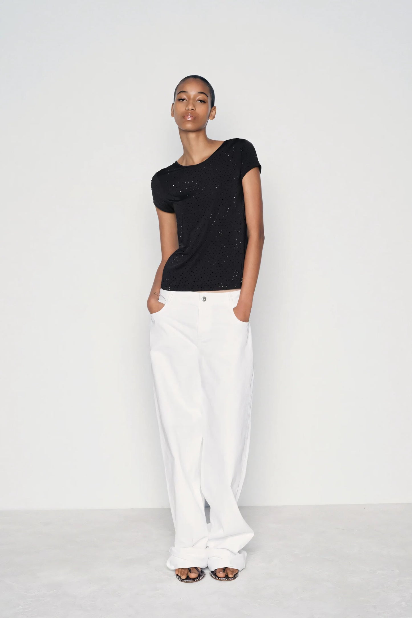 Stellar Noir Sequin Tee