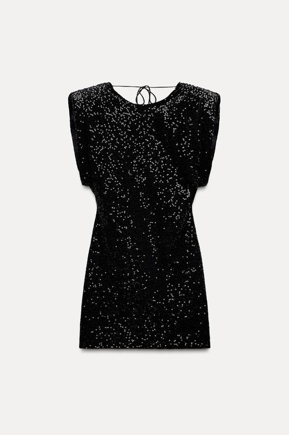 Velvet Sequin Evening Dress