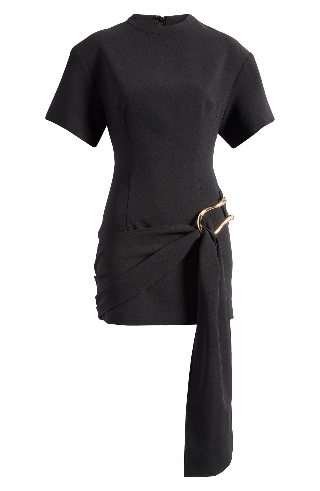 Martini Draped Belt Mini Dress